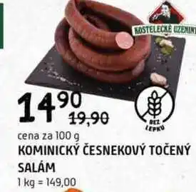 Terno Kominickýčesnekový točený salám 100g nabídka
