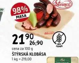 Terno Štýrská klobása 100g nabídka