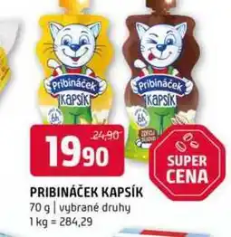 Terno Pribináček Kapsík 70 g vybrané druhy nabídka
