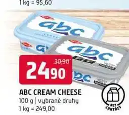 Terno ABC cream cheese 100 g vybrané druhy nabídka