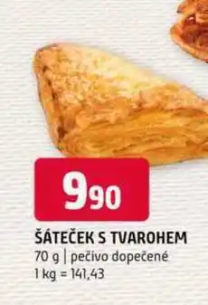 Terno Šateček s tvarohem 70 g pečivo dopečené nabídka