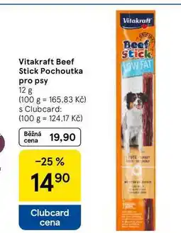 Tesco Vitakraft Beef Stick Pochoutka pro psy, 12 g nabídka