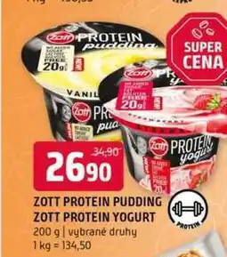 Terno Zott protein pudding zoot protein yogurt 200 g vybrané druhy nabídka