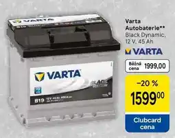 Tesco Varta Autobaterie, Black Dynamic, 12 V. 45 Ah nabídka