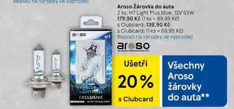 Tesco Aroso Žárovka do auta, 2 ks, H7 Light Plus blue, 12V 55W nabídka