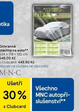 Tesco Ochranná plachta na auto, 534 x 178 x 120 cm nabídka