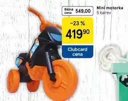 Tesco Mini motorka 5 barev nabídka