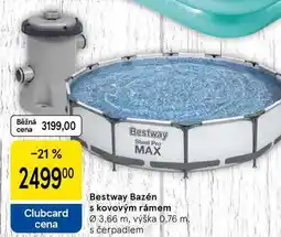 Tesco Bestway Bazén s kovovým rámem, Ø 3.66 m, výška 0.76 m s čerpadlem nabídka