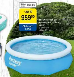 Tesco Bestway Fast Set Nafukovací kruhový bazén, Ø 305 cm, výška 76 cm nabídka