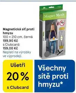 Tesco Magnetická síť proti hmyzu, 100 x 210 cm, černá nabídka