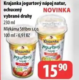 Partner Maloobchodní síť Krajanka jogurtový nápoj natur, ochucený nabídka