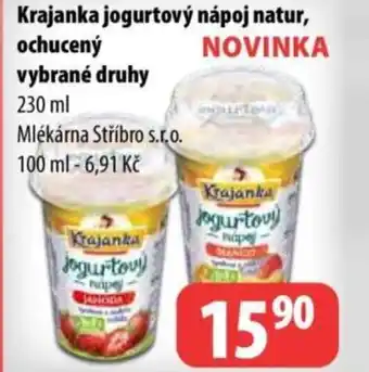 Partner Maloobchodní síť Krajanka jogurtový nápoj natur, ochucený nabídka