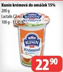 Partner Maloobchodní síť Kunín krémová do omáček 15% nabídka