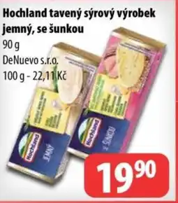 Partner Maloobchodní síť Hochland tavený sýrový výrobek jemný, se šunkou nabídka