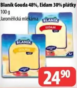 Partner Maloobchodní síť Blaník Gouda 48%, Eidam 30% plátky nabídka