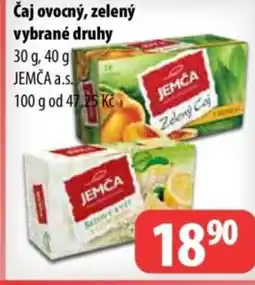 Partner Maloobchodní síť Čaj ovocný, zelený nabídka