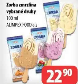 Partner Maloobchodní síť Zorba zmrzlina nabídka