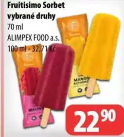 Partner Maloobchodní síť Fruitisimo Sorbet nabídka
