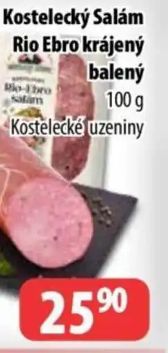Partner Maloobchodní síť Kostelecký salám Rio Ebro krájený balený nabídka