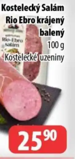 Partner Maloobchodní síť Kostelecký salám Rio Ebro krájený balený nabídka