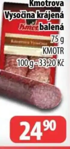 Partner Maloobchodní síť Kmotrova Vysočina krájená nabídka