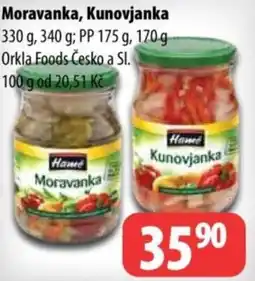 Partner Maloobchodní síť Moravanka, Kunovjanka nabídka