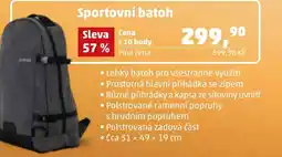 Penny Market Sportovní batoh nabídka