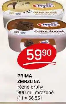 Flop PRIMA ZMRZLINA různé druhy 900 ml, mražené nabídka