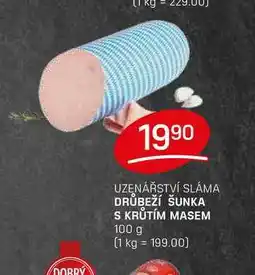 Flop DRŮBEŽÍ ŠUNKA S KRŮTÍM MASEM 100g nabídka
