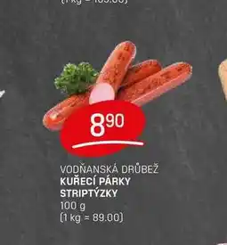 Flop KUŘECÍ PÁRKY STRIPTÝZKY 100g nabídka