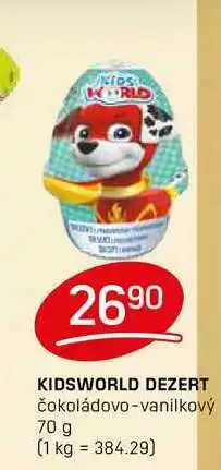 Flop KIDSWORLD DEZERT čokoládovo-vanilkový 70 g nabídka