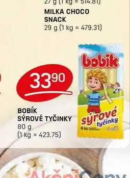 Flop BOBÍK SÝROVÉ TYČINKY 80 g nabídka