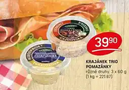 Flop KRAJÁNEK TRIO POMAZÁNKY různé druhy, 3 x 60 g nabídka
