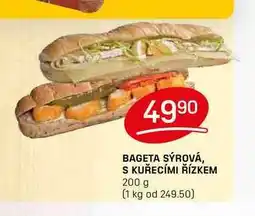 Flop BAGETA SÝROVÁ, S KUŘECÍMI ŘÍZKEM 200 g nabídka