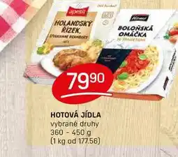 Flop HOTOVÁ JÍDLA vybrané druhy 360 - 450 g nabídka