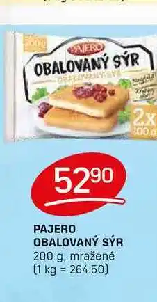 Flop PAJERO OBALOVANÝ SÝR 200 g, mražené nabídka