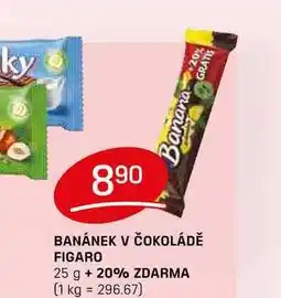 Flop BANÁNEK V ČOKOLÁDĚ FIGARO 25 g nabídka