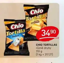 Flop CHIO TORTILLAS různé druhy 110 g nabídka