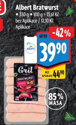 Albert Albert Bratwurst nabídka