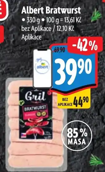 Albert Albert Bratwurst nabídka