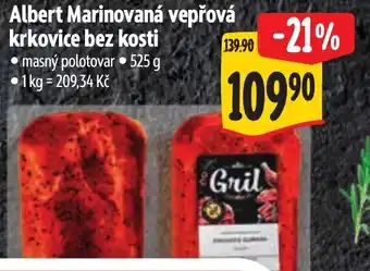 Albert Albert Marinovaná vepřová krkovice bez kosti nabídka