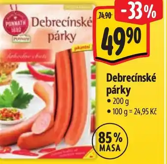 Albert Debrecínské párky nabídka