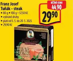 Albert Franz Josef Tuňák - steak nabídka
