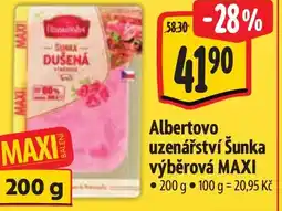 Albert Albertovo uzenářství Šunka výběrová MAXI nabídka