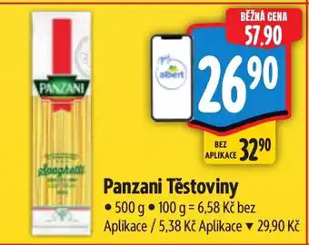 Albert Panzani Těstoviny nabídka