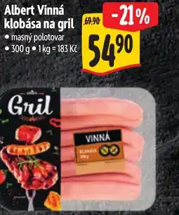 Albert Albert Vinná klobása na gril nabídka