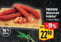Albert PREMIUM Mistrovská klobása nabídka