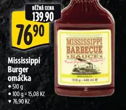 Albert Mississippi Burger omáčka nabídka