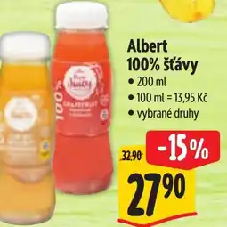 Albert Albert 100% šťávy nabídka
