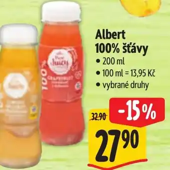 Albert Albert 100% šťávy nabídka